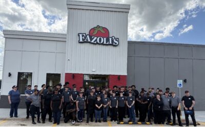 Fazoli's Employees in front of the Anderson, SC Fazoli's location.